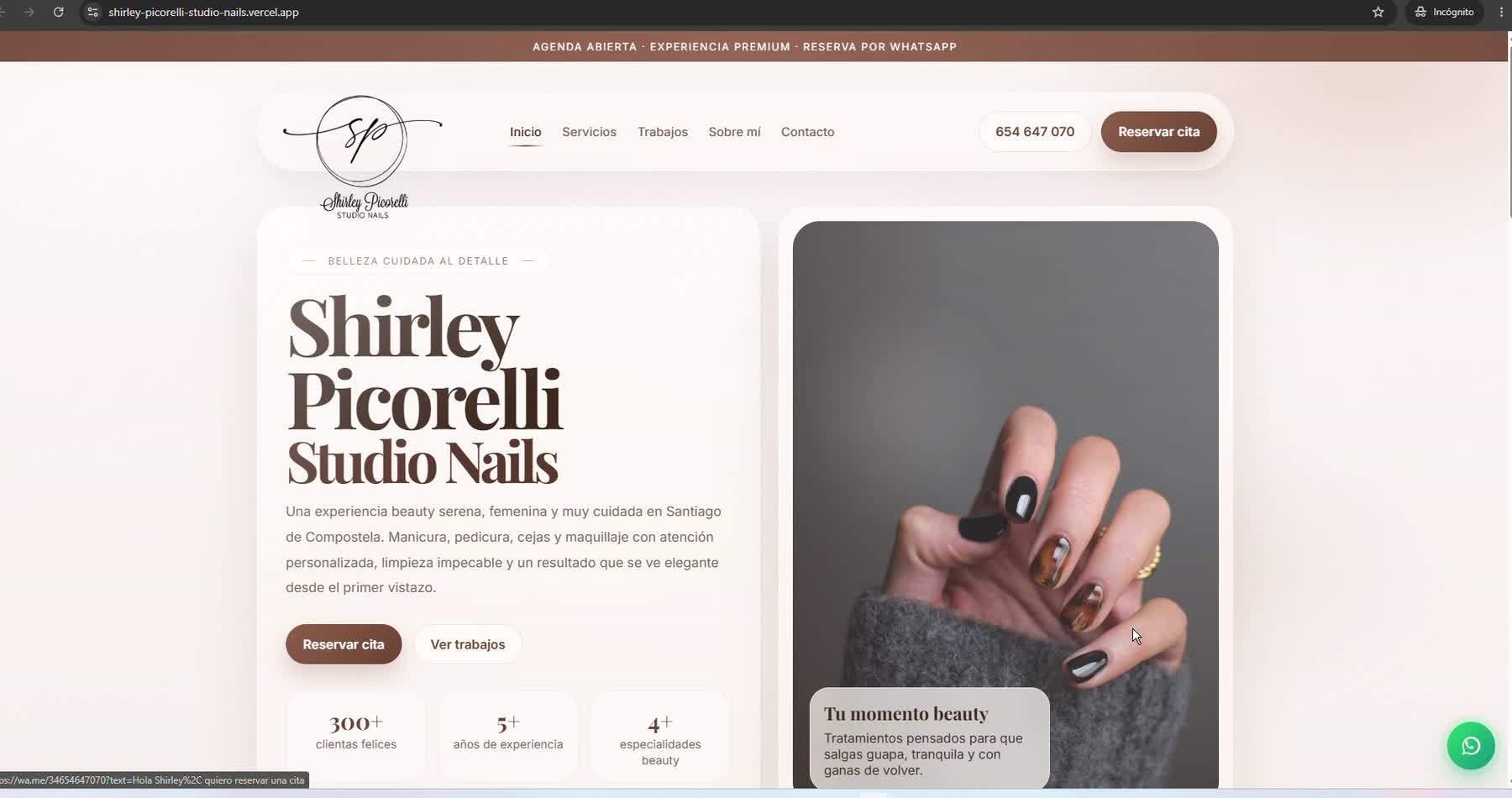 Web de Shirley Picorelli